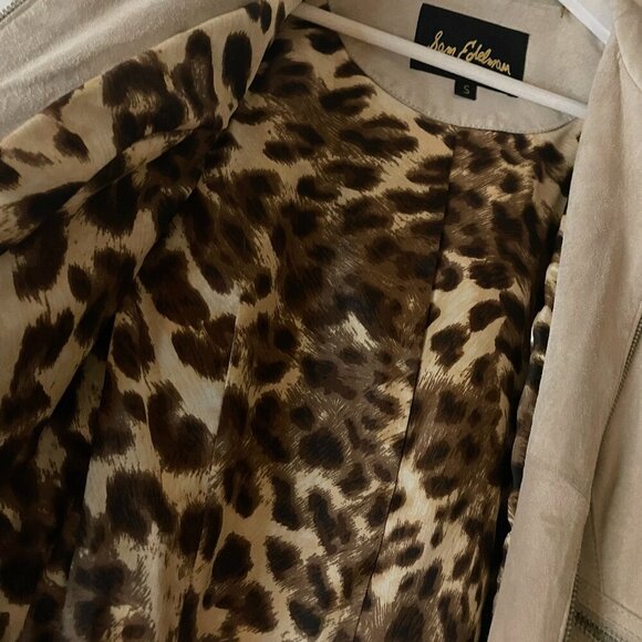 Sam Edelman leather fringe jacket Sz S - Picture 4 of 8